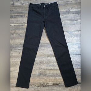 American Eagle nwt matte black super super stretch X skinny jeggings 00 short
